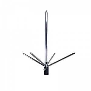 Pararrayo En Aluminio Cromado 4 Puntas Eco