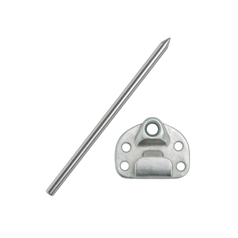 Punta Captadora De 2.00m En Aluminio Más Base Plana Eco