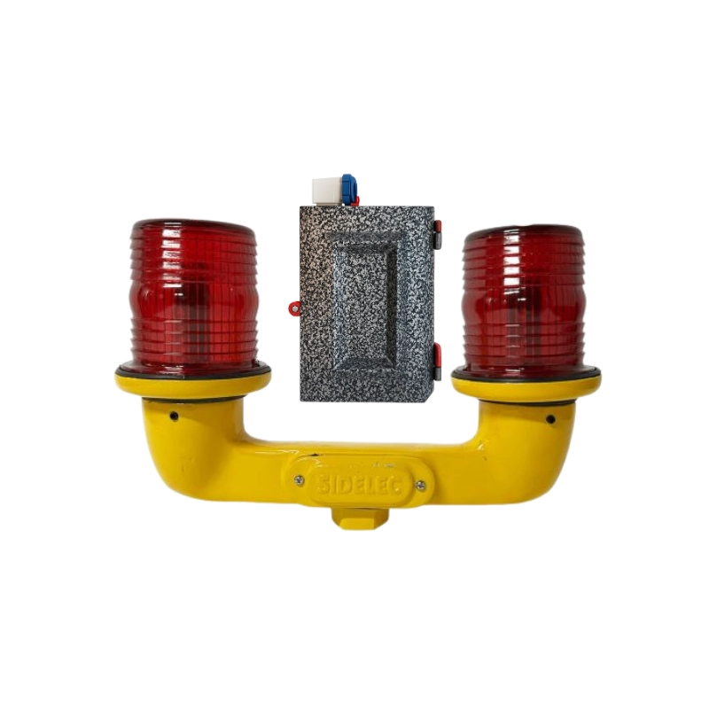 Baliza De Obstrucción Doble Con Fotocontrol Led