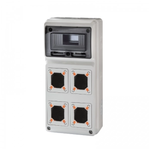 Tablero De Baja Tención - Encerramiento, 8 Módulos - 4 Slots Tomacorriente