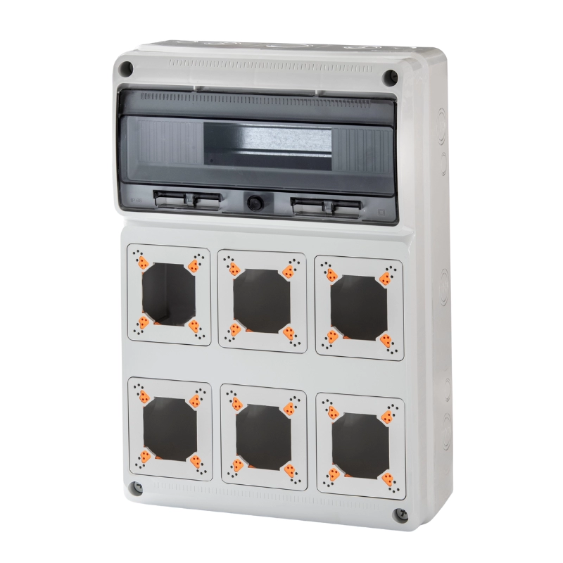 Tablero De Baja Tención - Encerramiento, 16 Módulos - 6 Slots Tomacorriente