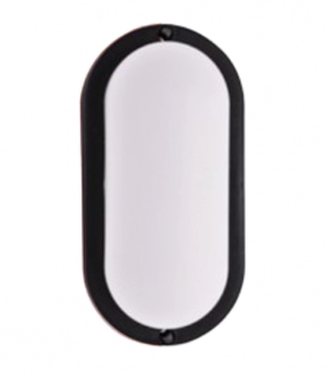 Tortuga Led 20W Ovalada Marco Negro 6500K