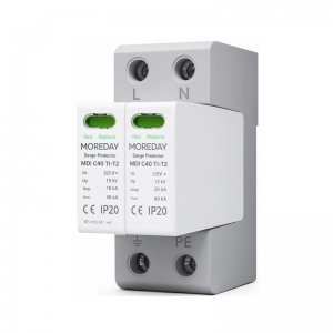 DPS AC Moreday 2P 240VAC Tipo 1 + 2, 40/80KA Con Retie