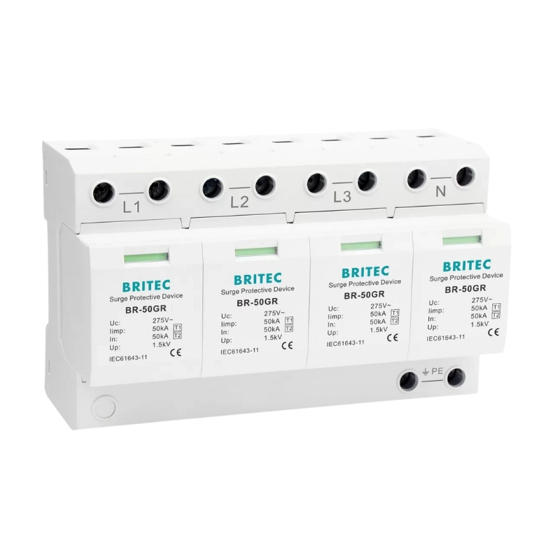 Dispositivo De Protección Contra Tensiones (DPS) Tipo 1 275Vac 4 Polos