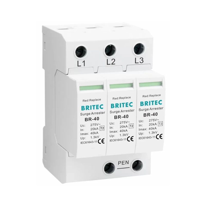 (Dps) Dispositivo De Protección Contra Tensiones Tipo 2 150Vac 3 Polos