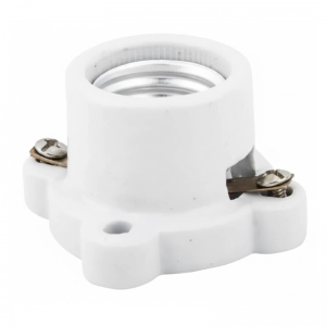 Portalámparas Porcelana E27 4 Puntas