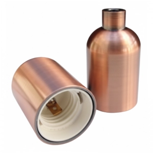 Portalámparas Aluminio Cromado E27