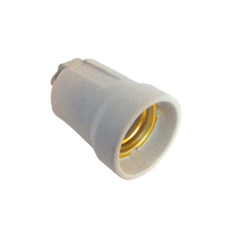 Portalámpara Porcelana E40 Rosca Metal