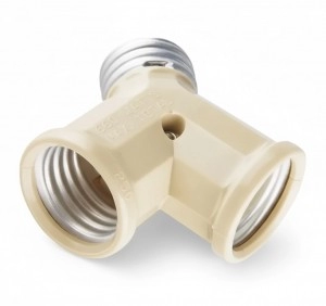 Portalámpara  Doble E27