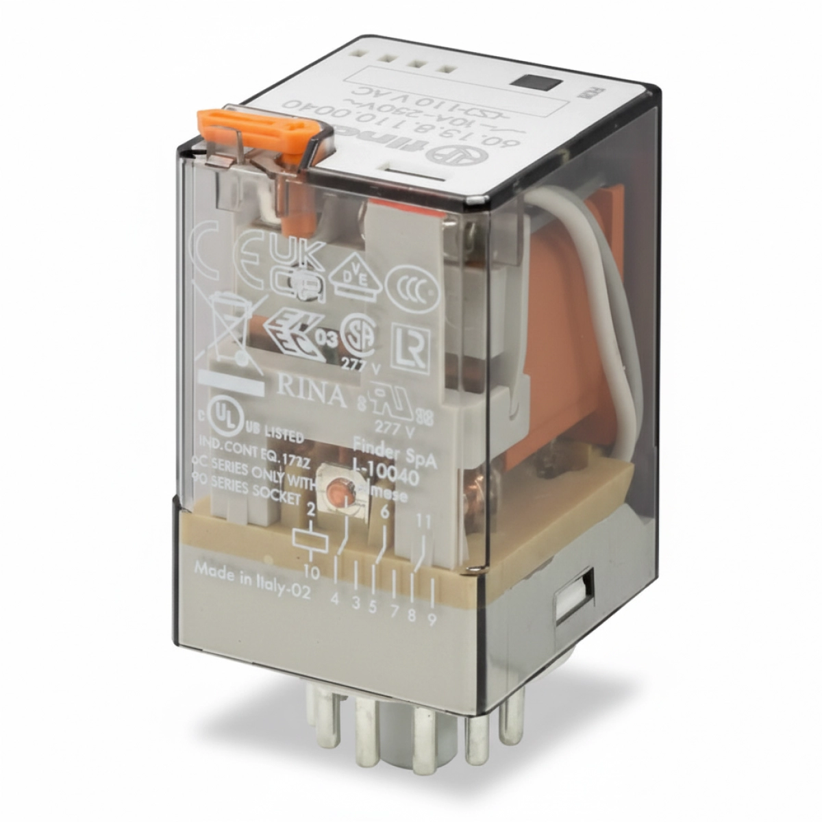 Relevos Pines Redondos 230VDC - 11 Pines finder