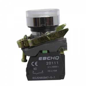 Pulsadores Base Metálica Ø 22mm Blanco