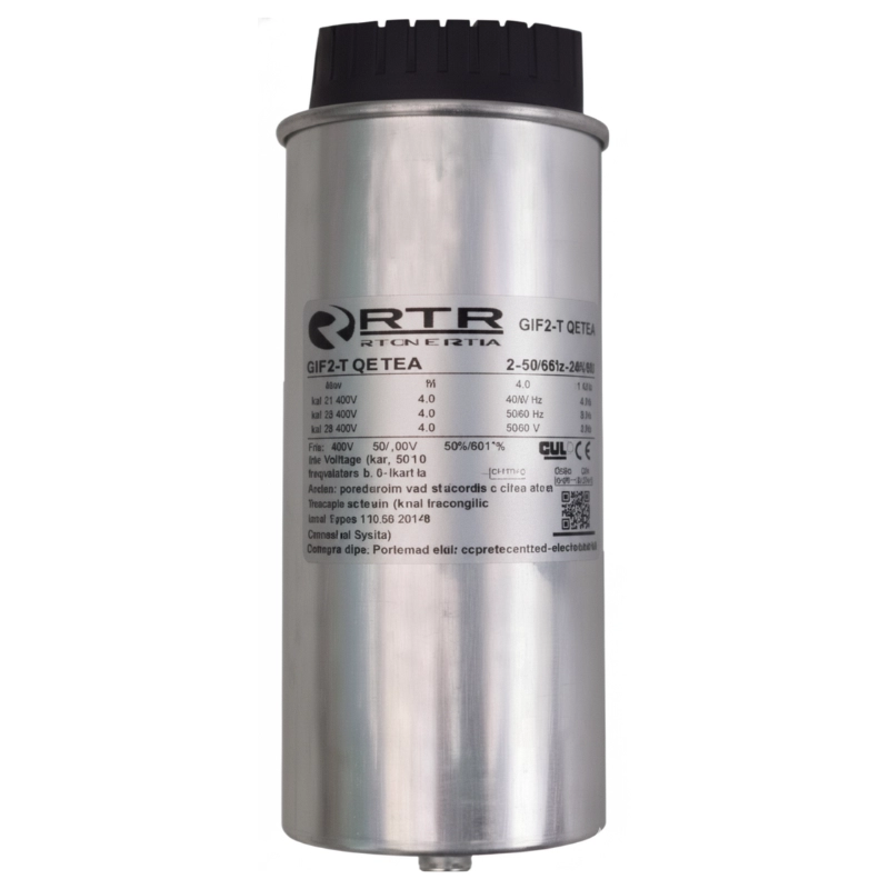 Condensadores Para Corrección Factor De Potencia Serie DWCAP, Potencia 12.5kVAr - Corriente 15.04A, 480VAC - 60Hz