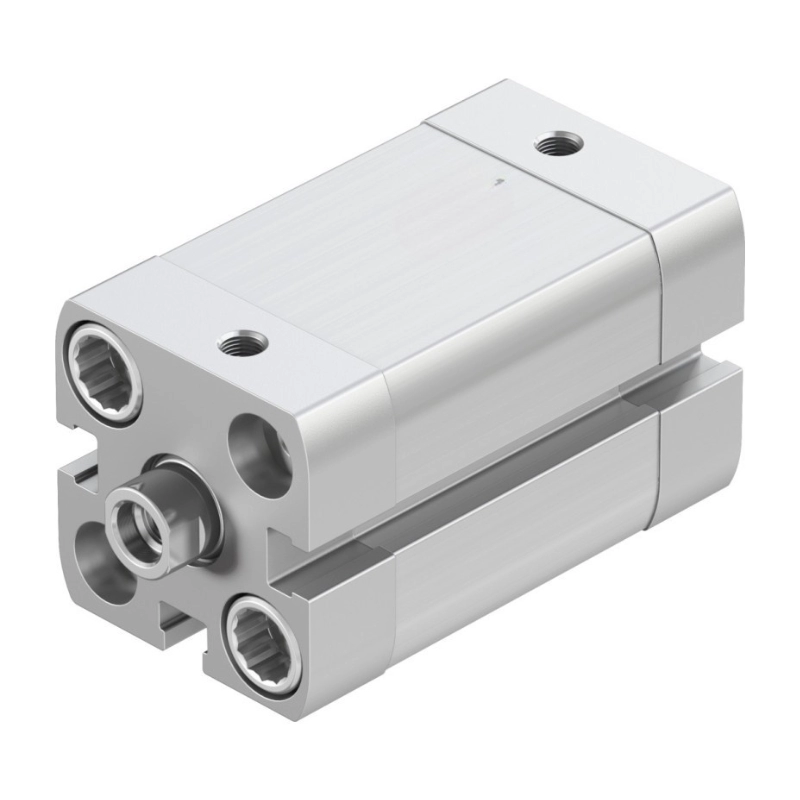 Cilindro Compacto Serie ADN Carrera 10mm, Diámetro 25mm - Vástago M8