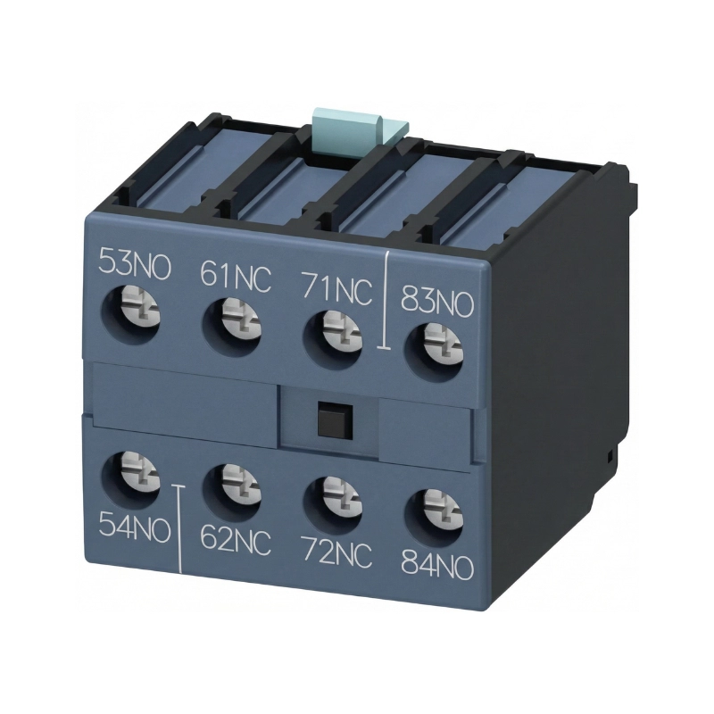 Bloque de Contacto Auxiliar Siemens 2NA+2NC, Montaje Frontal, Tamaño S6 - S12