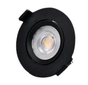 Bala Led Negra Integrada 12W P30 6500K Redonda