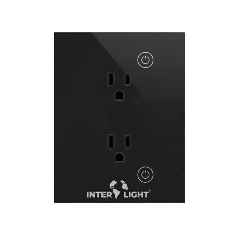 Tomacorriente Smart Doble Negra