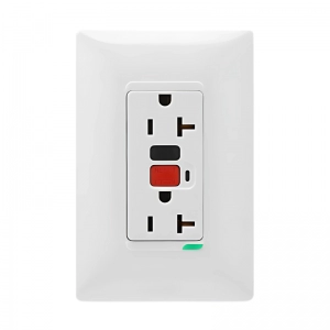 Toma Falla Tierra GFCI 20AMP De Lujo Blanca