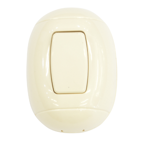 Interruptor Sencillo Sobreponer Ovalado