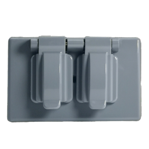 Tapa Doble Interperie Gris