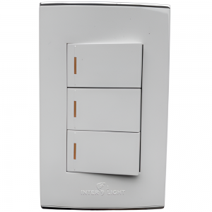 Interruptor Conmutable Triple Michell Blanco BC1802