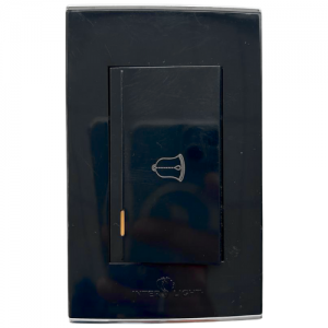 Botón Timbre Sencillo Michell Negro V1102
