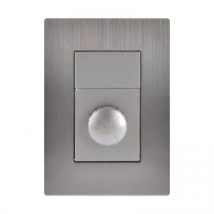 Dimmer Sencillo Acero Inoxidable