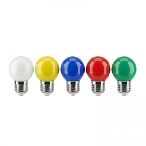 Bombillo Led Enerlux LB2067 Tipo Ping Pong E27 / G45 Blanco - Amarillo - Azul - Rojo - Verde