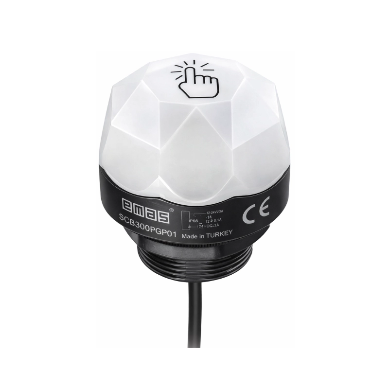 Pulsador Táctil Diamante 12-30VDC