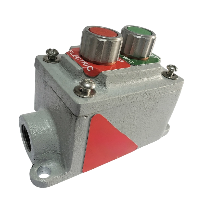 Caja Botonera Nema 7, Pequeña, Para 1 Función, Con 2 Perforaciones De 1/2