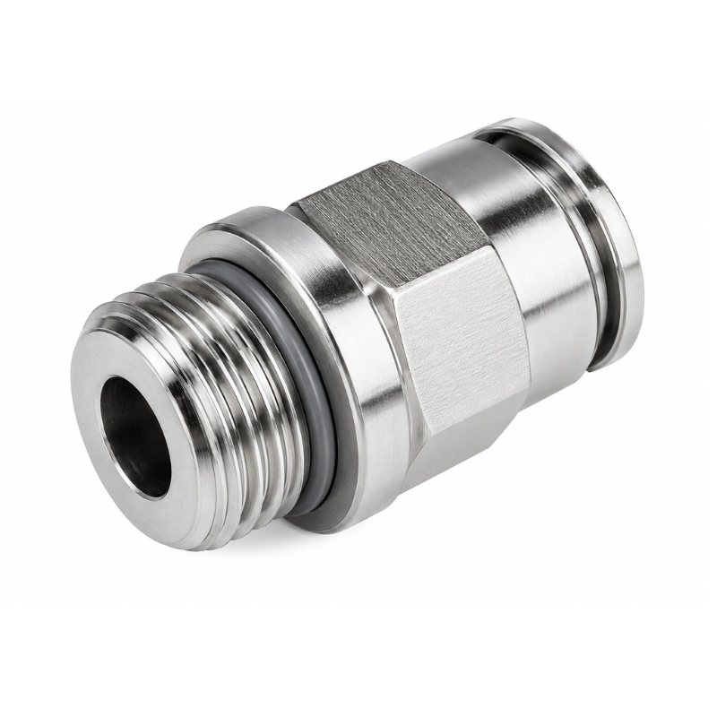 Racor rápido recto NPQH-D para manguera 10 mm, rosca 3/8