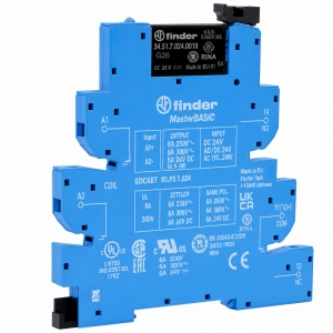 Interfaz Modular Rele Serie 39 24VDC Sistema De Conexión Tipo Push-in