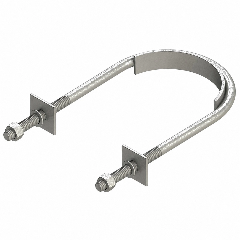 Abrazadera En U Tipo 3 De 210 Mm X 380 Mm Galvanizada En Caliente