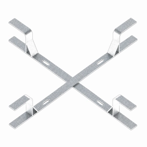 Cruceta Para Reserva De Cable Opgw Para Fijar Al Poste Con Collarines, Estructura Principal En Platina De1/4