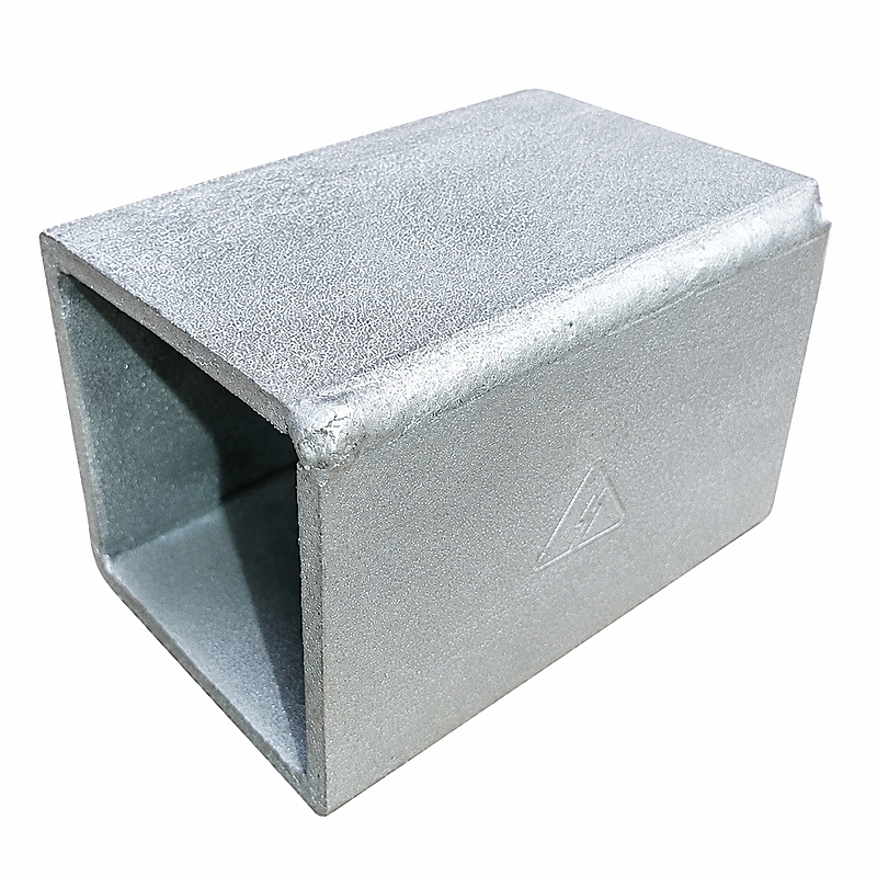 Dado De 2 1/2 X 3/16 X 0,10 M Sin Perforación De 5/8 Galvanizado En Caliente