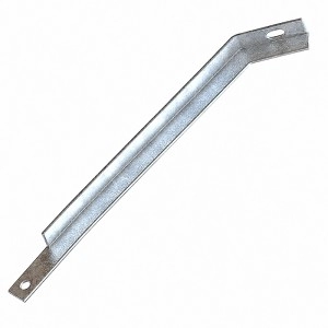 Diag. Recta De 1 1/2 X 3/16 X 1,20 M Con Doblez C/Madera O Pieamigo Galvanizada En Caliente