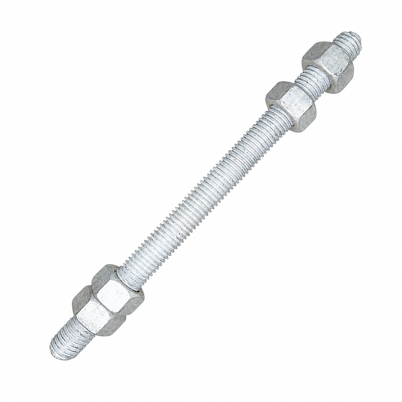 Esparrago De 5/8 X 22 4 Tuercas Galvanizado En Caliente