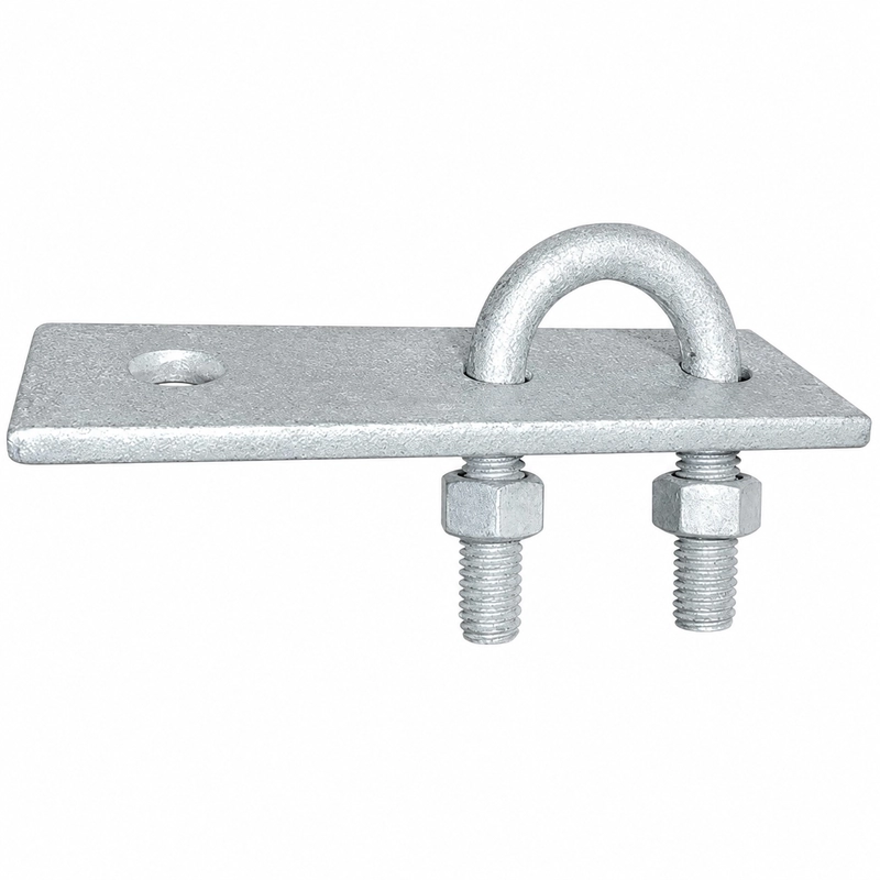 Platina Grillete Brazo Luminaria 1 Pulgada