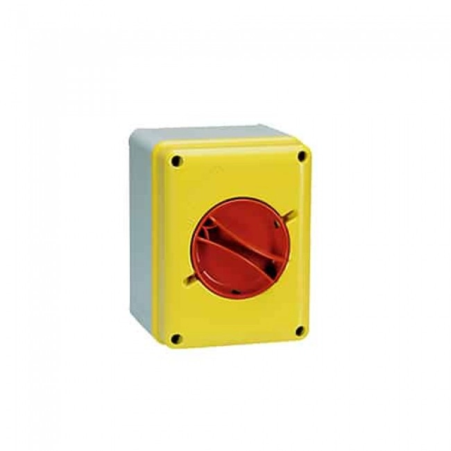 Interruptor Rotativo De Emergencia En Caja 4X40A Ip65 Palazzoli