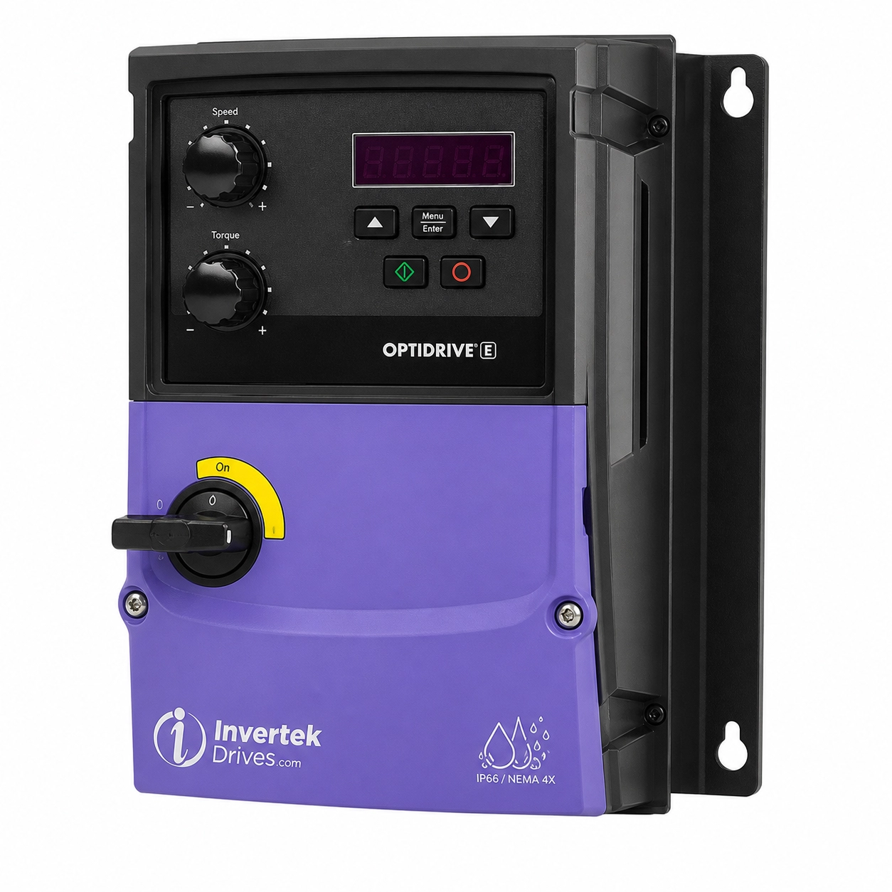 Variador Frecuencia 1HP 0.75kW Interruptor De Arranque + Potenciómetro + Seccionador