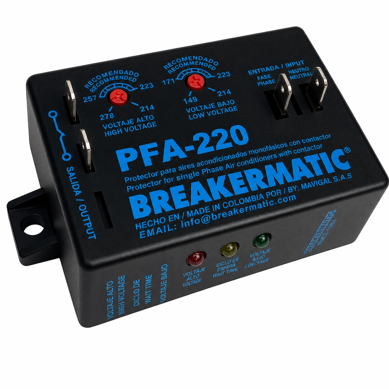 Protector Para Contactor 220V 5A 1PH Pfa 220-A