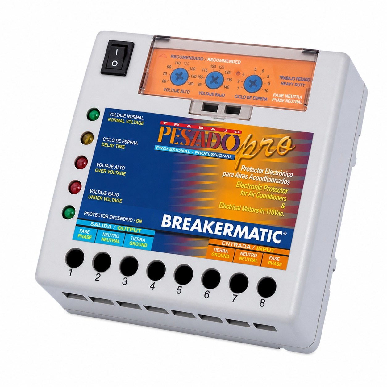 Protector Trabajo Pesado Profesional 110V 12K BTU PMP110-D00Est11