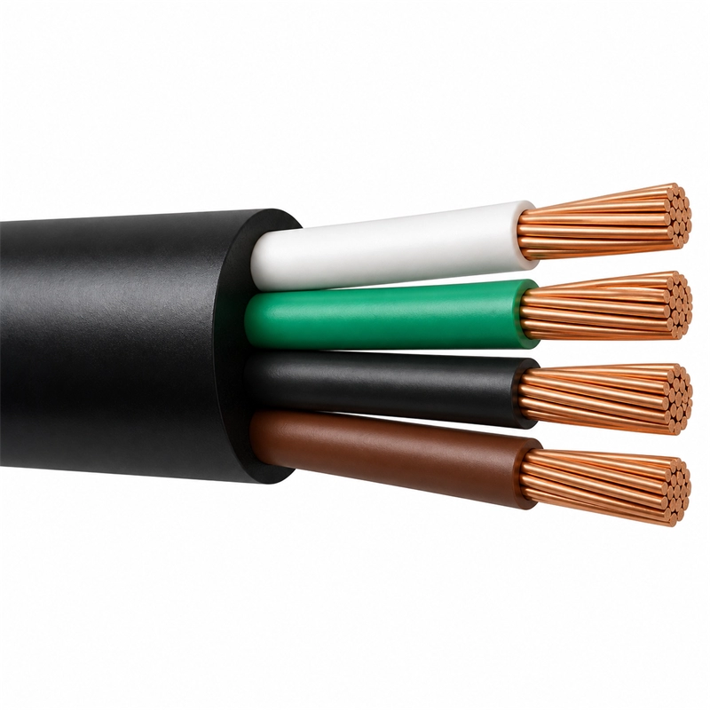 Cable Encauchetado Libre De Halogenos STF LS 4X12AWG