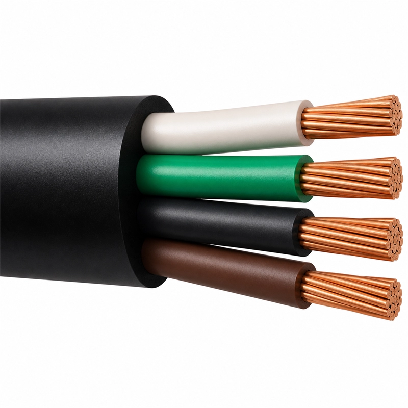 Cable Encauchetado Libre De Halogenos STF LS 4X8AWG