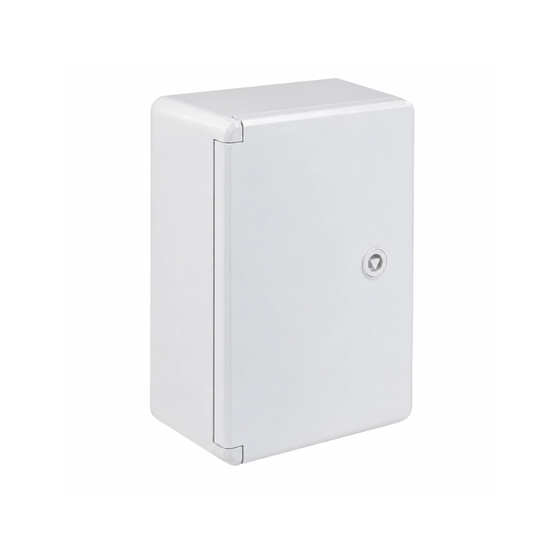 Gabinete ABS Opaca Con Placa Plástico 200x300x130mm Gris