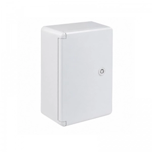 Gabinete ABS Opaca Con Placa Plástico 200x300x130mm Gris