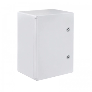 Gabinete ABS Opaca Con Placa Plástico 300x400x220mm Gris