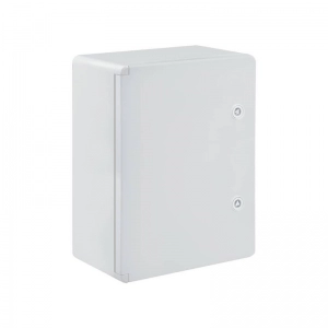 Gabinete ABS Opaca Con Placa Plástico 350x500x190mm Gris
