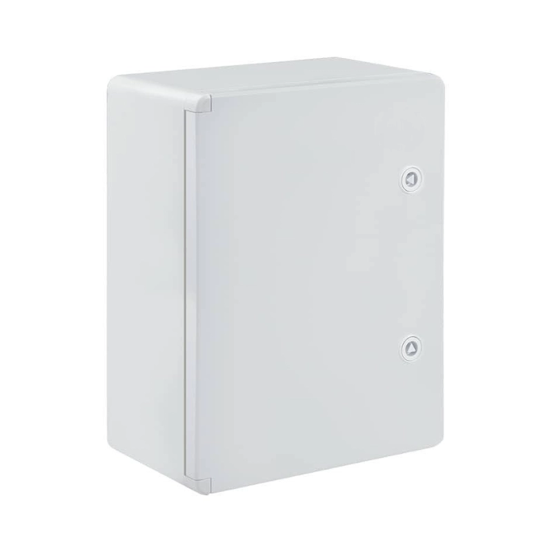 Gabinete ABS Opaca Con Placa Plástico 400x500x180mm Gris