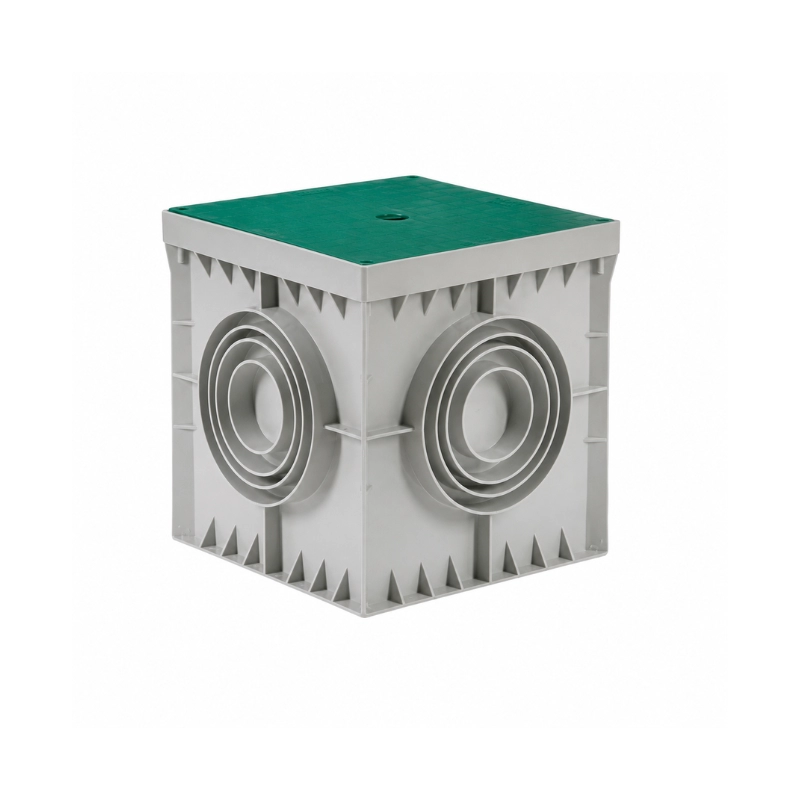 Tapa Verde Para Caja De Inspección 200x200x200mm