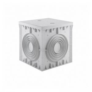 Caja De Inspección 400x400x400mm Gris